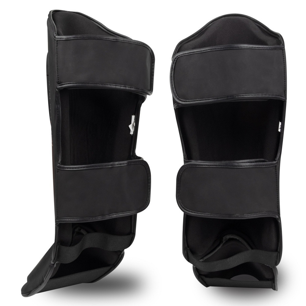 Щитки защита голени и стопы PowerPlay размер M надежная Щитки для единоборств и кикбоксинга на ноги Киев - изображение 6