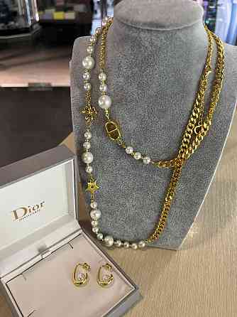 Диор подвеска  с жемчугом и кулонами / Dior Одесса
