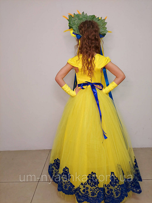 Жовта святкова сукня в патріотичних кольорах Кривой Рог - изображение 7