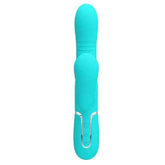 Вибромассажер с поступательным движением серии Pretty Love - Mariana Twinkled Green 7 vibration Sex Aura Киев