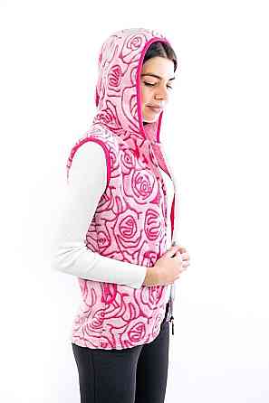 Жилет женский теплый с капюшоном, велсофт топ Киев