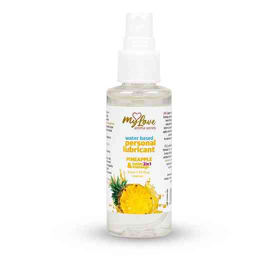 2в1 лубрикант та масажний гель - MyLove Aroma Series Intim&Massage Pineapple, 50 мл Sex Aura Київ