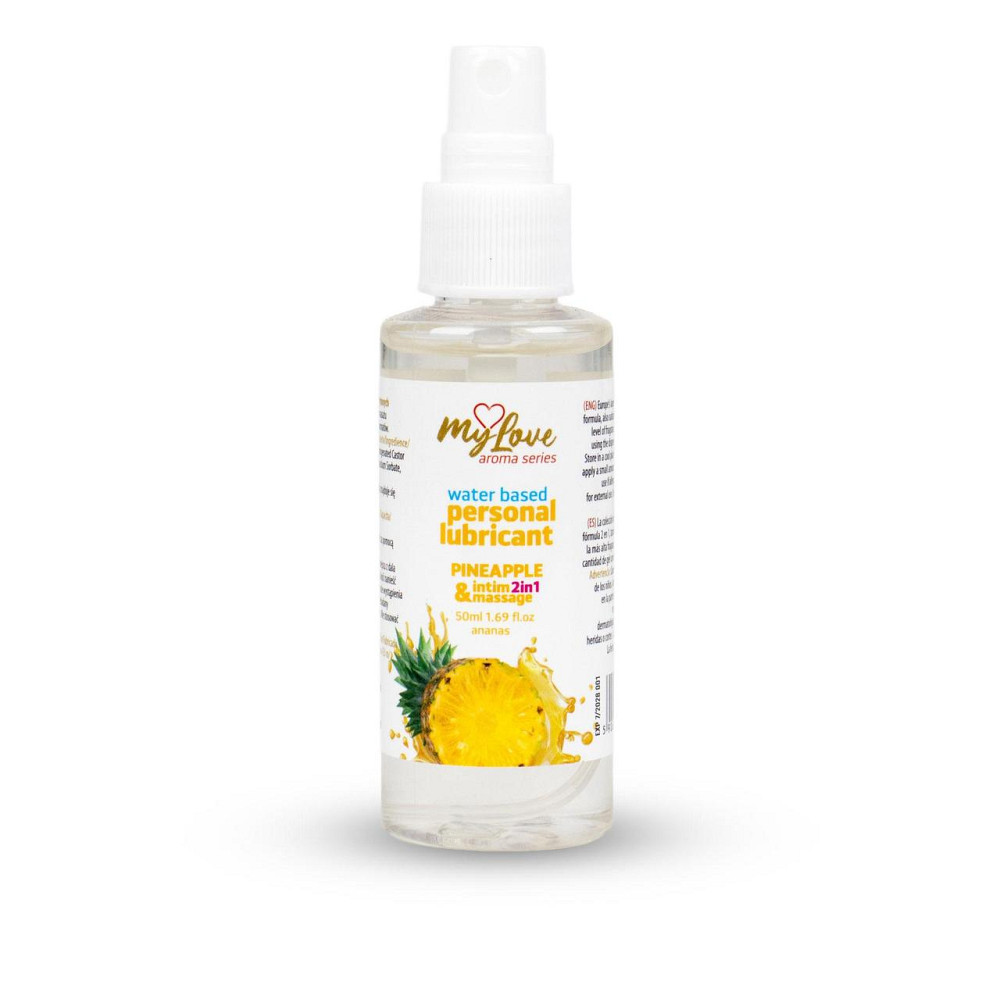 2в1 лубрикант та масажний гель - MyLove Aroma Series Intim&Massage Pineapple, 50 мл Sex Aura Київ - фото 1