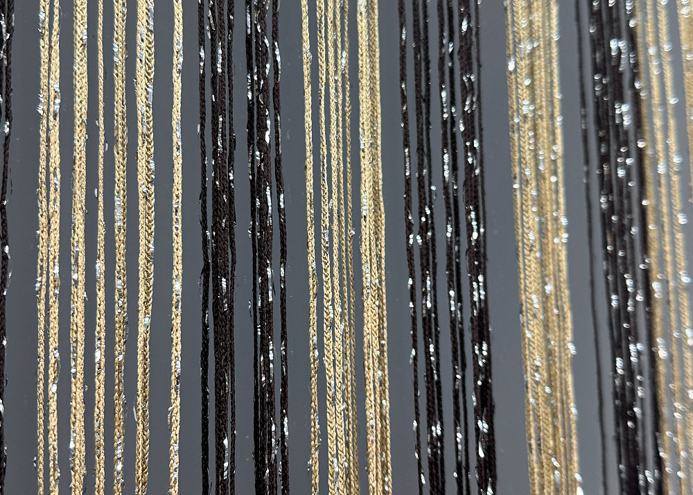 Шторы-нити с люрексом Венге с бежевым 300х300см 1 шт (61-104) Киев - изображение 7