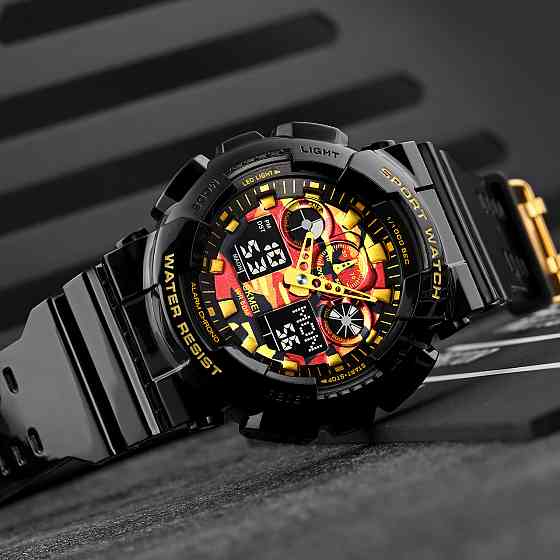 Skmei 1832CMBKGD Black-Gold Camo SALE SBR Киев