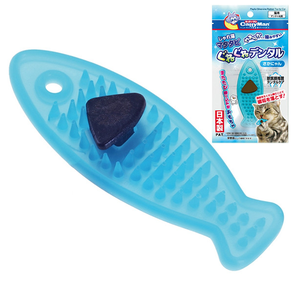 CattyMan Rubber Toy Fish КЭТТИМЕН РЫБА жевательная игрушка с кошачьей мятой (мататаби) для котов Киев - изображение 1