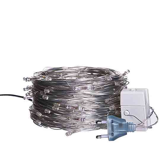 Гірлянда новорічна 22 м, 220 LED, білий провод, жовтий Київ