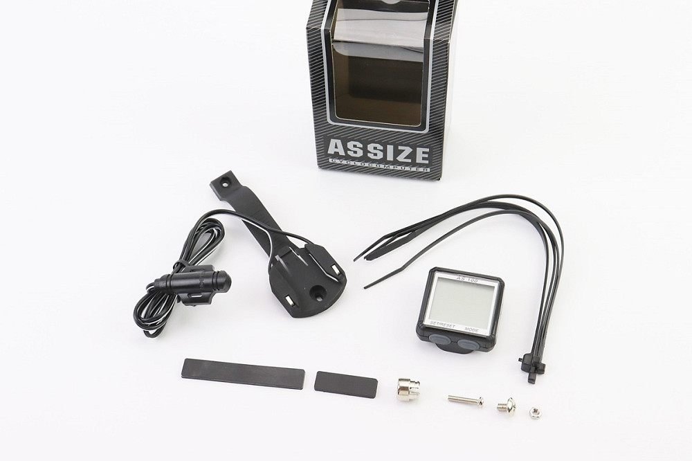 Велокомп'ютер 11-функцій, дротовий, чорний AS-100 (без батарейок) Київ - фото 1