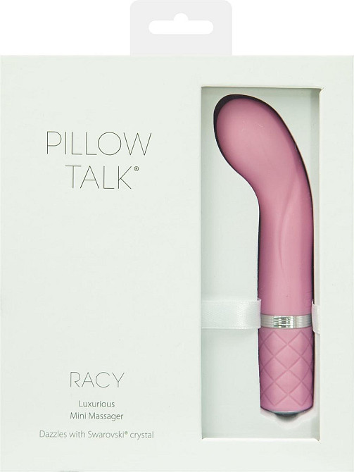 Роскошный вибратор Pillow Talk - Racy Pink с кристаллом Сваровски для точки G, подарочная упаковка Sex Aura Киев - изображение 9