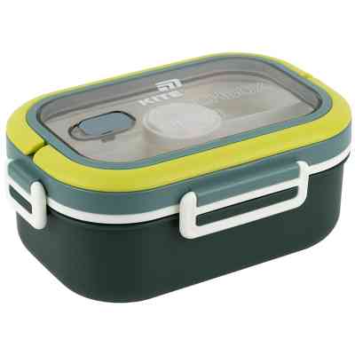 Ланч-бокс Kite з розділювачем 1100 мл, зелений (K25-1182-3) Винница