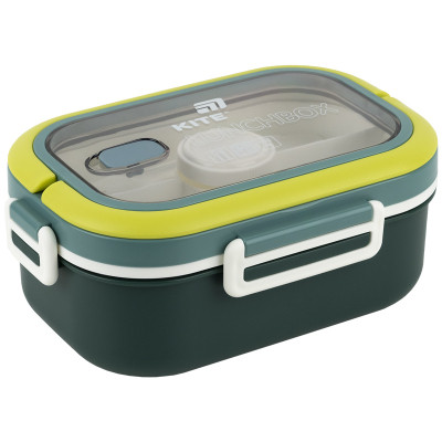 Ланч-бокс Kite з розділювачем 1100 мл, зелений (K25-1182-3) Вінниця - фото 1