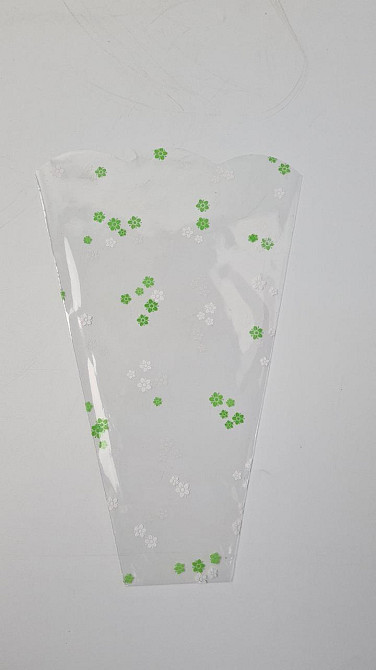 Упаковка конус под цветы h30/ 6низ/20верх белый (100 шт) 154 (5) (100 шт) Харьков - изображение 1