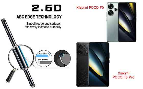 Захисне скло ArmorGlass для Xiaomi POCO F6, POCO F6 Pro – стійке до подряпин та ударів Київ
