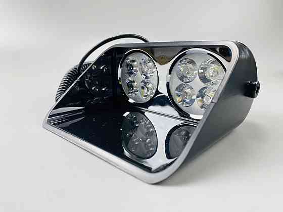 Маячок проблисковий автомобільний S8 стробоскоп мигалка 9-80V 8 led діодів білий спалах (під скло) Мукачево