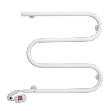 Полотенцесушитель Laris Зебра Змійовик 25 ЧК3 500Х500 Е білий Київ - фото 1