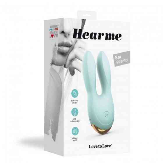 Вибратор-кролик Love To Love Hear Me Menthe с двумя моторчиками и разноцветной LED-подсветкой Sex Aura Киев