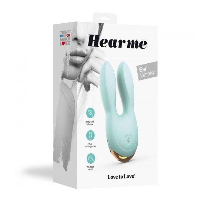 Вибратор-кролик Love To Love Hear Me Menthe с двумя моторчиками и разноцветной LED-подсветкой Sex Aura Киев - изображение 4