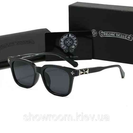Чоловічі сонцезахисні окуляри Chrome Hearts 8235 black Київ