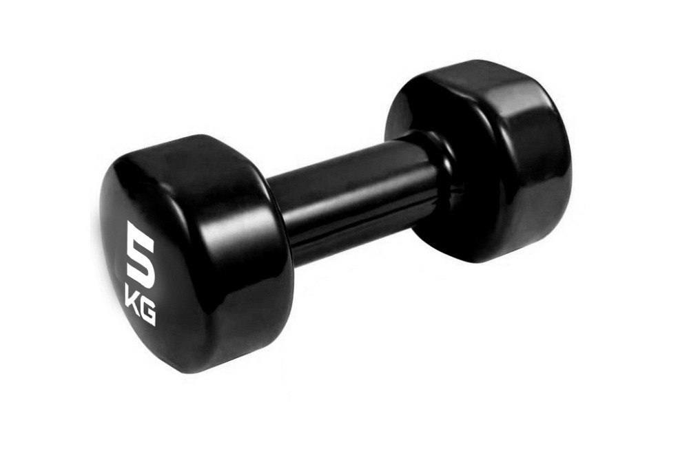 Гантель вінілова PowerPlay 4125 Achilles 5 кг. Чорна (1шт.) Кам'янське - фото 7