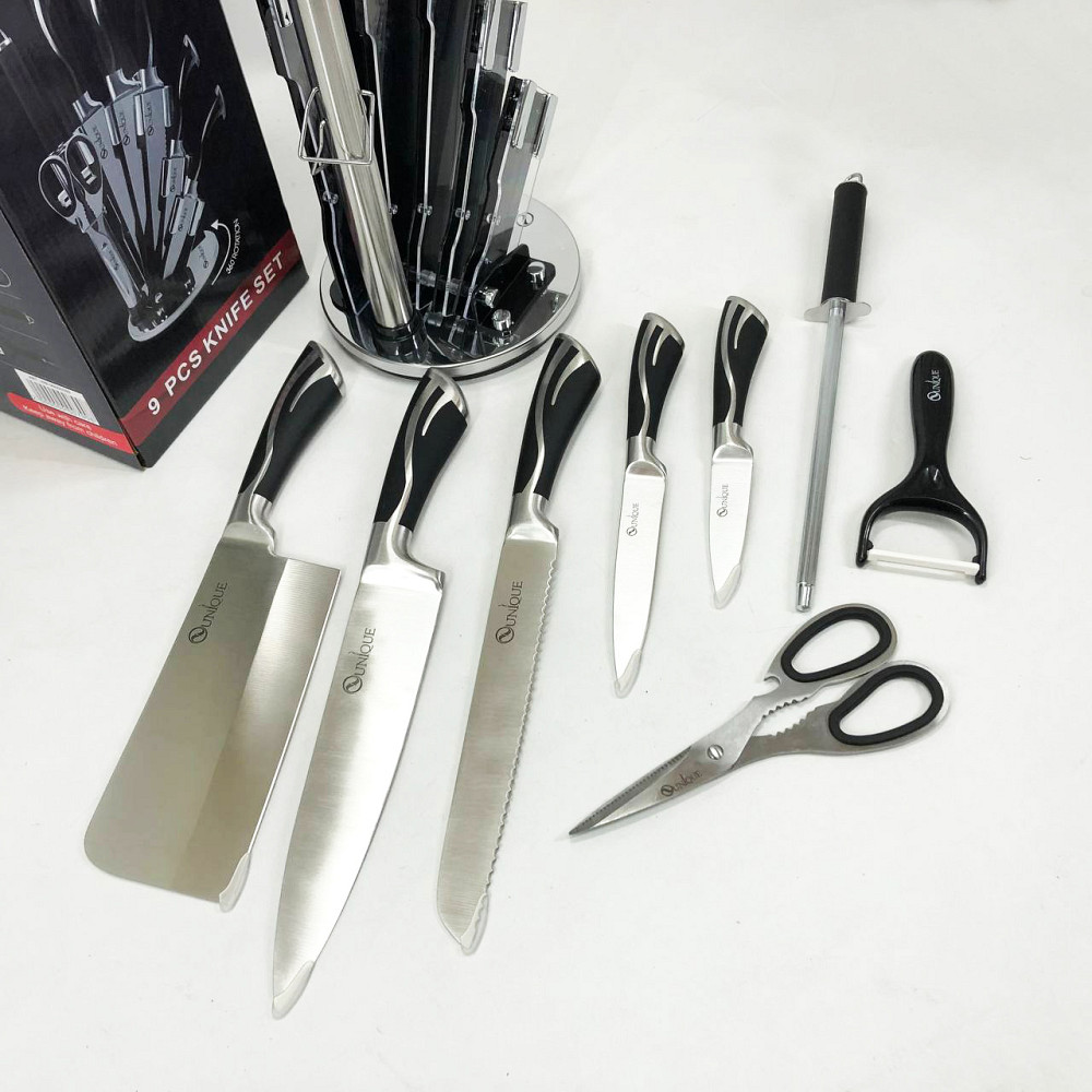 Ножі для кухонних потреб UNIQUE UN-1834, Кухонні ножі з хорошої сталі Кухонні високої якості BK-95 Івано-Франківськ - фото 9