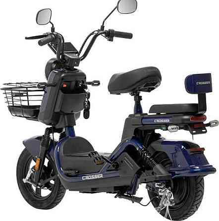 НОВИНКА 2026! Електровелосипед Crosser CR2 (800ВТ 60В 24Ан) - Синій Харків