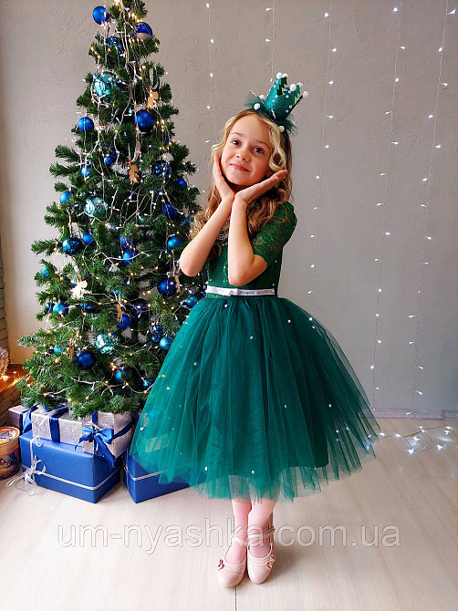 Платье Лягушки зеленое пышное платье изумрудное Кривой Рог - изображение 7