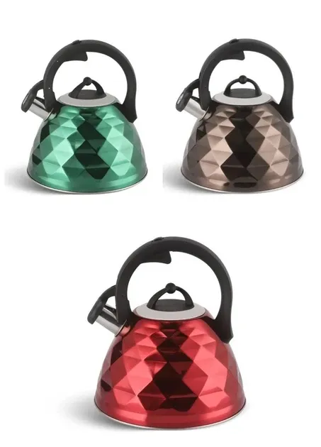 Чайник Свистящий 3.0 Літр. для всіх видів плит, три кольори, індукційне дно, нержавіюча сталь Одеса - фото 3