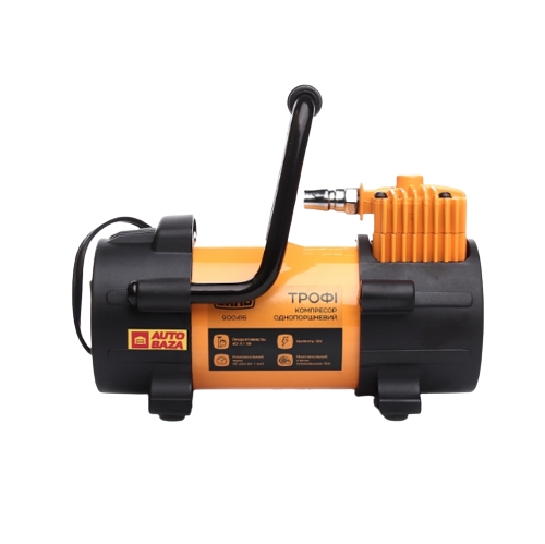 Компресор авто однопоршневий профі 12V 180W 40л/хв 10 Атм прикурювач + кручений шланг та клеми СИЛА Житомир