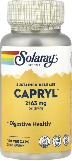 Каприловая кислота Solaray Capryl 2163 mg 100 вег капс Киев - изображение 1