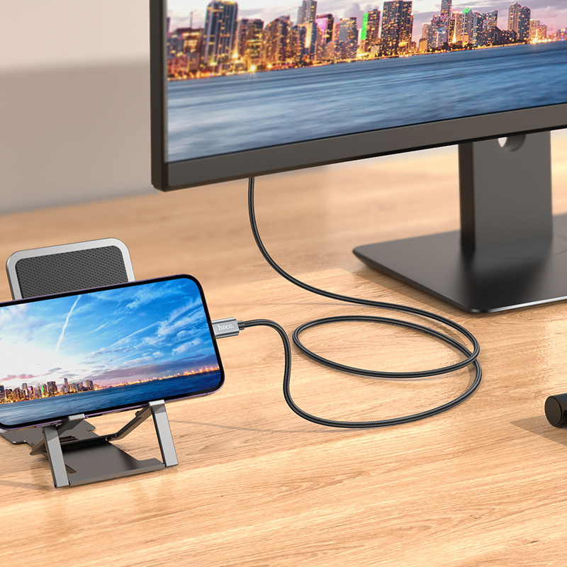Перехідник HOCO UA27 HD on-screen cable iP to HDTV Metal Gray Одеса - фото 9