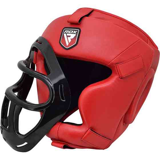 Боксерський шолом тренувальний RDX Guard Red M Каменское