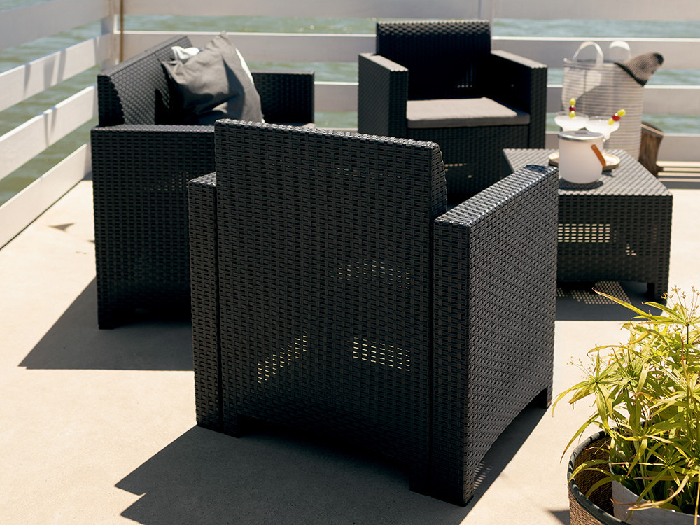 Набор садой мебели BICA Nebraska 3, графит Киев - изображение 3