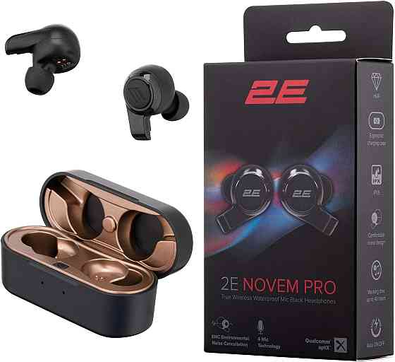 Bluetooth-гарнітура 2E Novem Pro Black (2E-EBTWNPBK) ( 29440 ) Харьков