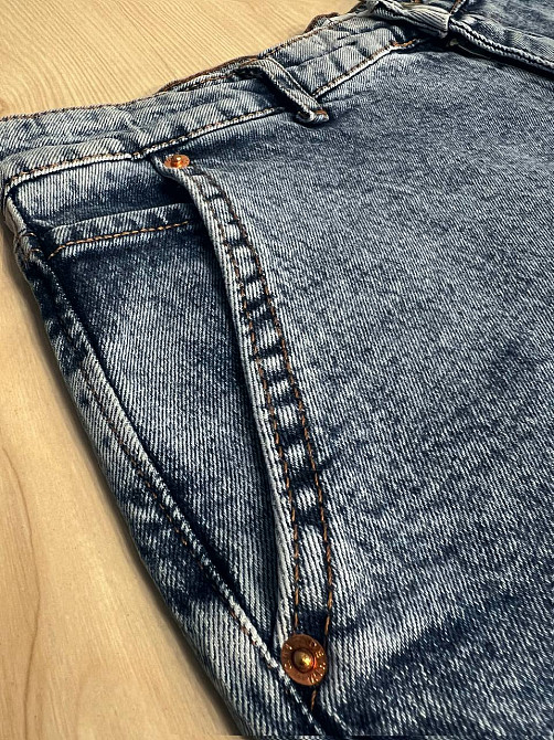 Шорти жіночі джинсові Its Basic 544-30 бермуди стрейч з рваним низом сині, синій, 33, 33, 86 см, 120 Одеса - фото 3