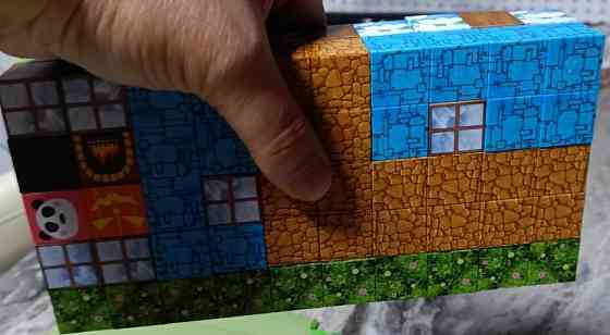 Магнитный конструктор майнкрафт 100шт +5 фигурок. Харьков