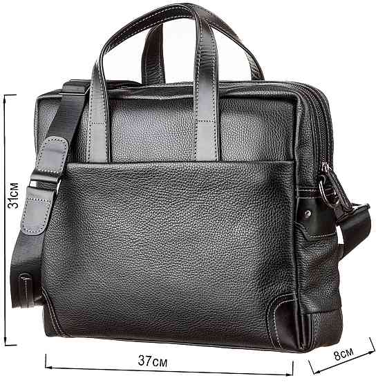 Сумка для ноутбука SHVIGEL 11110 кожаная Черная Киев