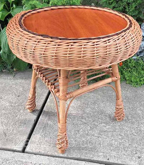 Журнальный стол из лозы (50*50) Киев - изображение 2