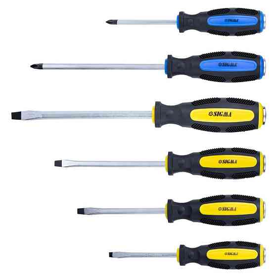 Набор ударных отверток 6 шт CrV SIGMA (4001111) Ровно