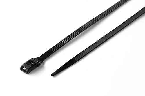 Стяжка кабельна з низьким профілем замка 8x400 чорна (100 шт.) APRO Рівне