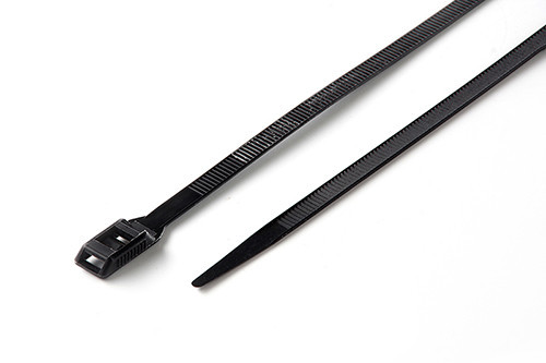 Стяжка кабельна з низьким профілем замка 8x400 чорна (100 шт.) APRO Рівне - фото 1