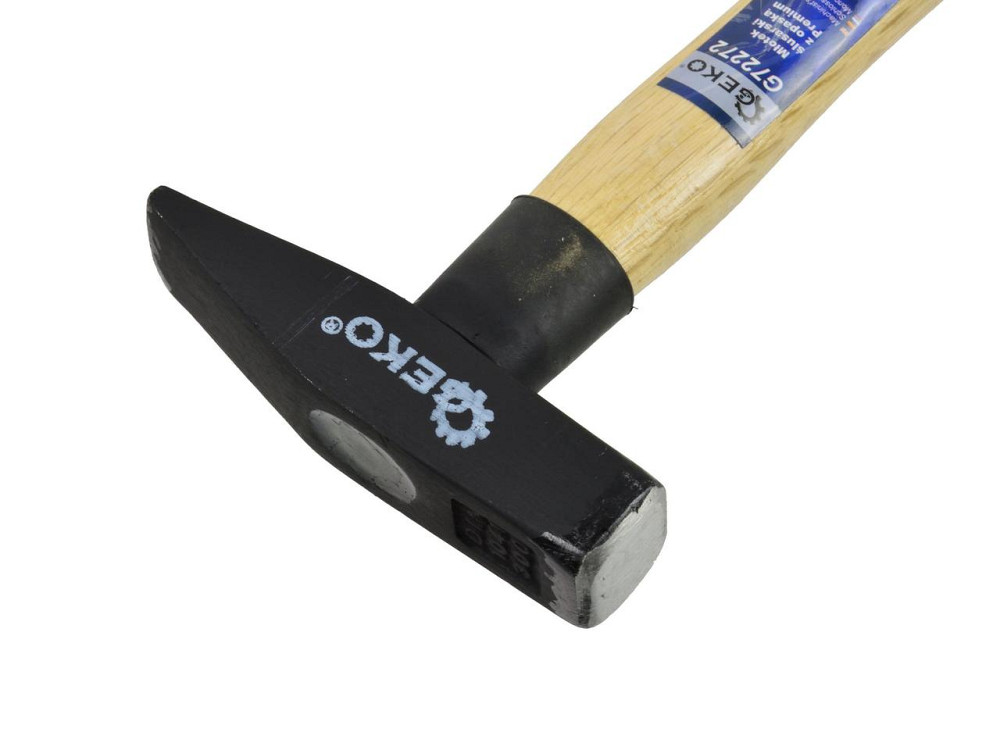 Молоток слюсарний "GeKo"-premium 0,3 кг з дерев'яною ручкою Київ - фото 2