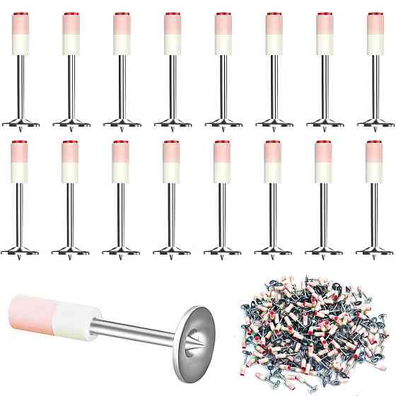 100шт Монтажні цвяхи піроксилінові 7,3x27мм, шайба 16мм / Цвяхи для ручного цвяхозабивного пістолета Київ