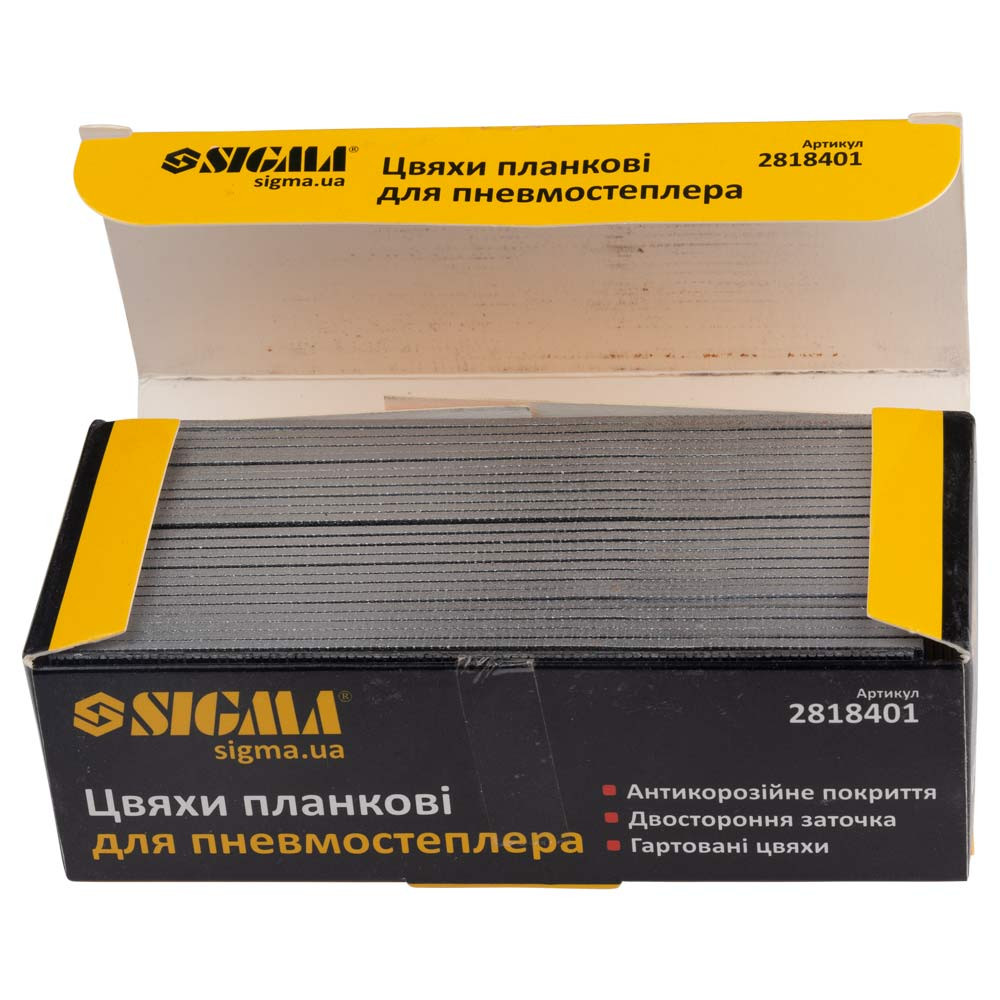 Sigma Гвозди планочные 40×1.25×1мм для пневмостеплера 5000шт SIGMA (2818401) Киев - изображение 3