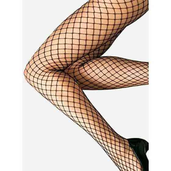 Колготи в середню сітку - Чорний - 2/3/4/5 (S/M/L/XL) - Еротична білизна Вінниця