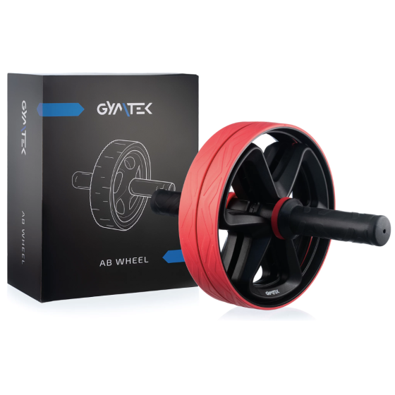 Ролик для пресу подвійний Gymtek червоний Київ