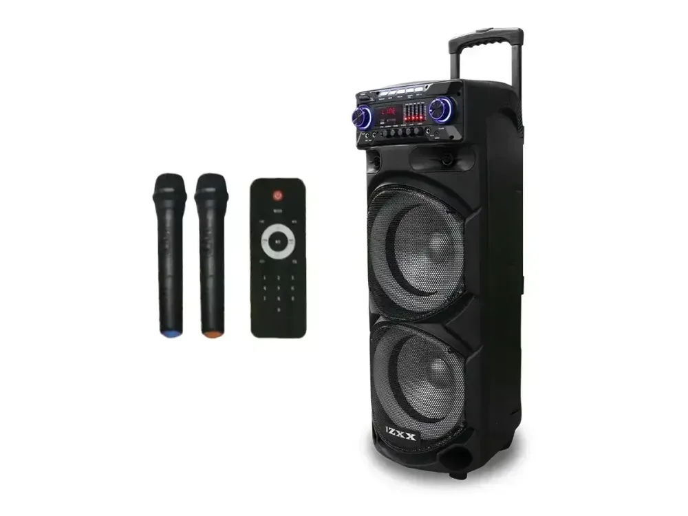 Акустична переносна колонка ZXX-9292 60Вт 10" 72х43х34см TWS/FM/USB/TF/SD/BT/REC/EQ/LED/2MIC/ДК Одеса - фото 1