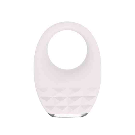 Вибрационное эрекционное кольцо Every Night Toys с подсветкой, белое Sex Aura Киев