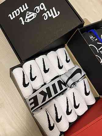 АКЦИЯ носки и трусы🎁 Подарочный набор Nike (12 пар носков + 2 боксера) Киев