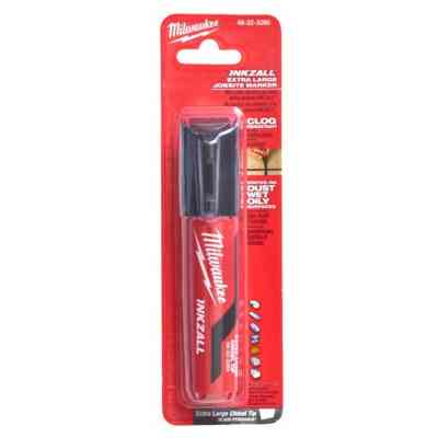 Маркер Milwaukee INKZALL для стройплощадки супер-крупный XL черный (в блистере) (4932471558) Винница