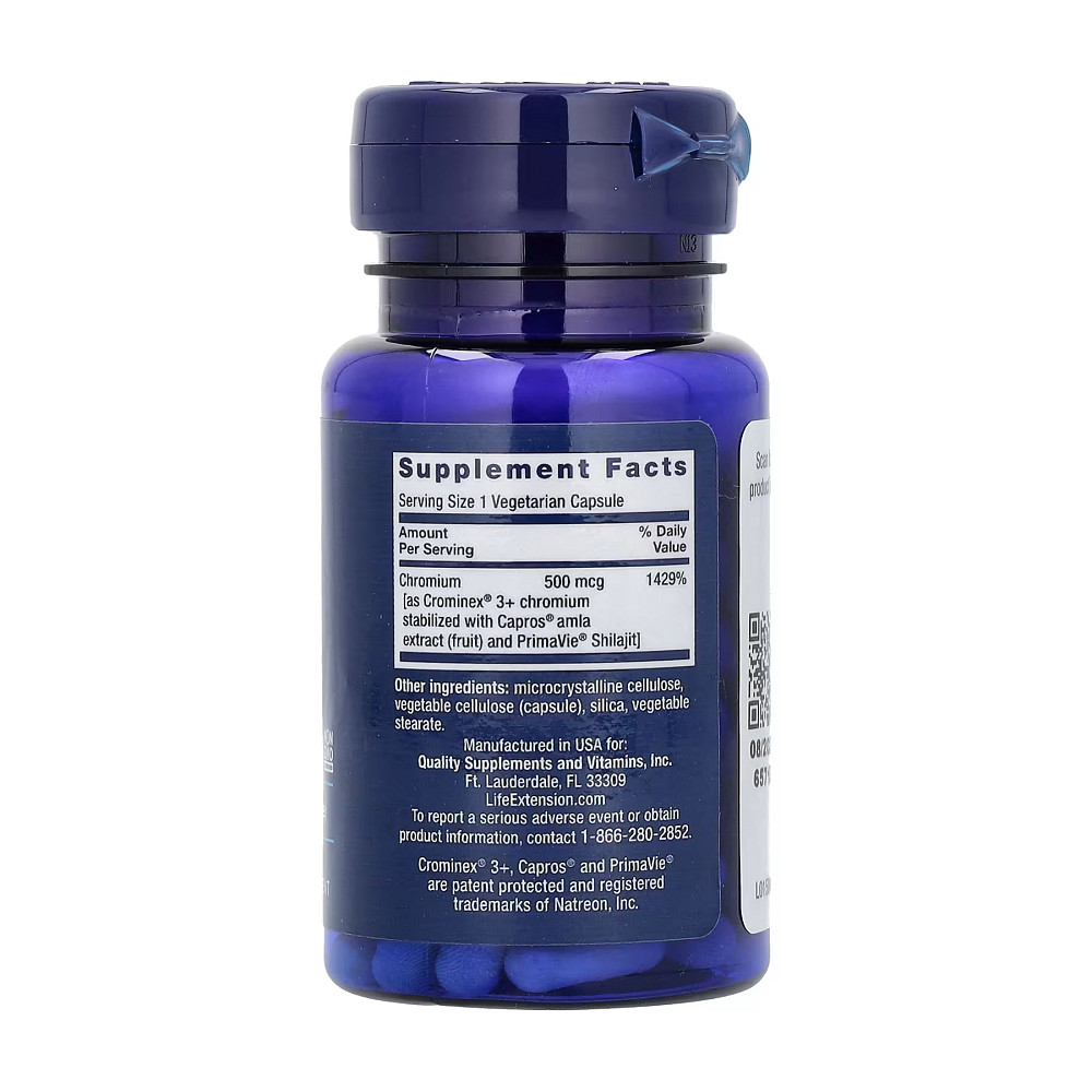 Optimized Chromium with Crominex® 3+ 500 mcg - 60 vcaps Луцьк - фото 2